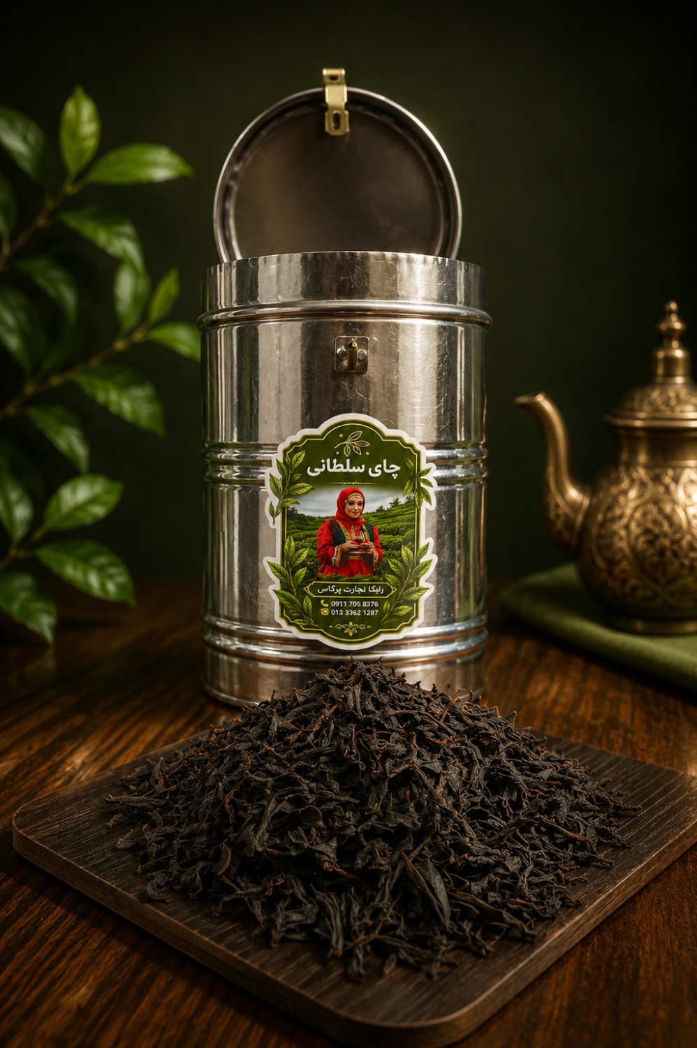 ظرف حلبی نگهداری چای رایکا - ضد رطوبت و حفظ عطر